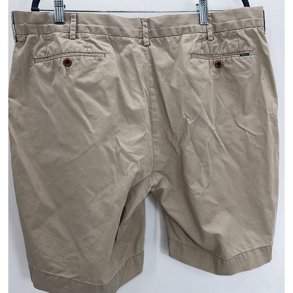 Polo Ralph‎ Lauren Men's Khaki Chino Shorts Size 38 Pima Cotton Blend - Picture 1 of 6